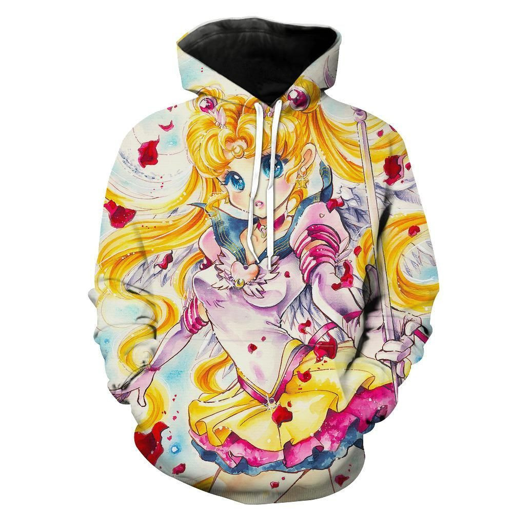 Sailor Moon 3D All Over Print Hoodie, Zip Hoodie