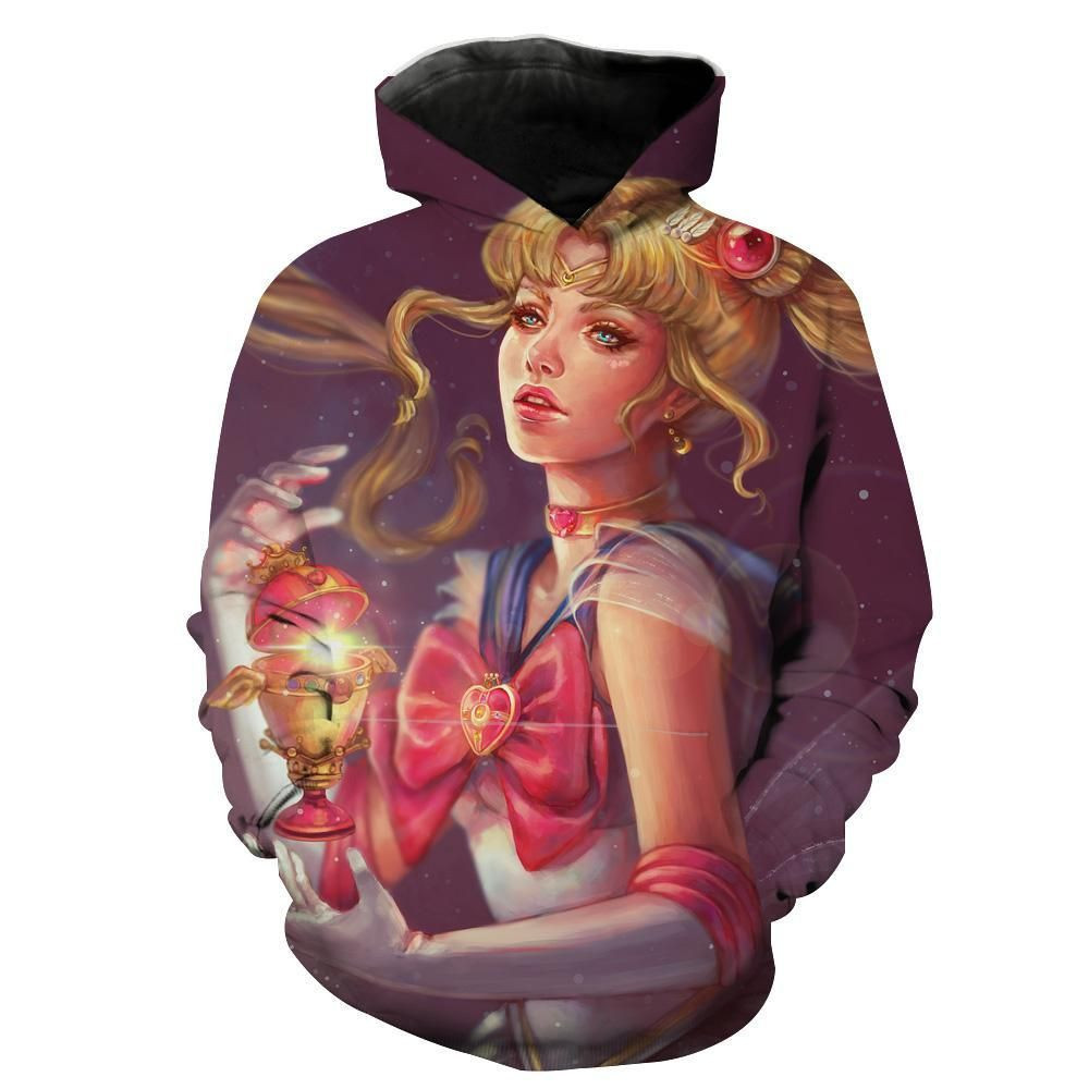 Sailor Moon 3D All Over Print Hoodie, Zip Hoodie
