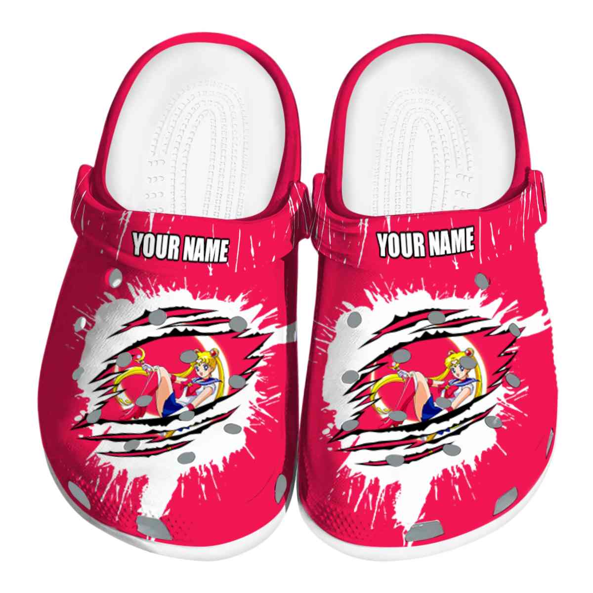 Sailor Moon Anime Crocs Crocband Clogs Shoes Comfortable For Men Women and Kids