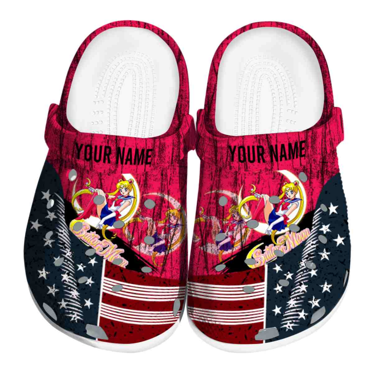 Sailor Moon Anime Crocs Crocband Clogs Shoes Comfortable For Men Women and Kids