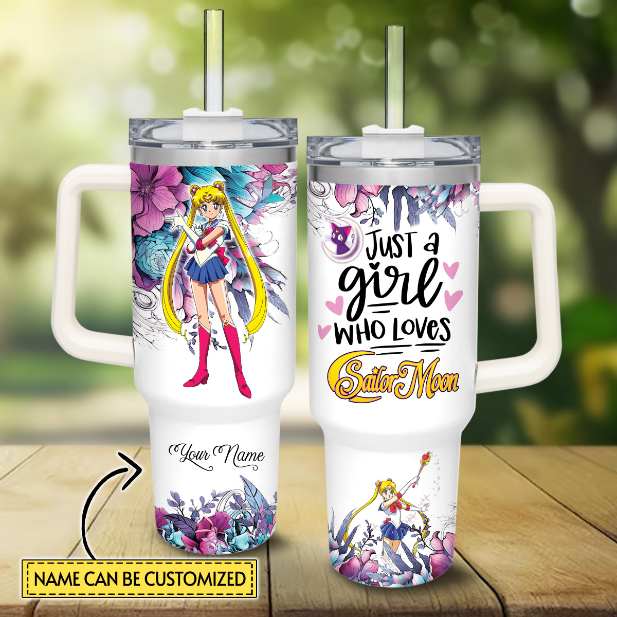 Sailor Moon Cartoon Custom Stanley Cup 40 oz 30 oz Tumbler With HandleTVC2301828