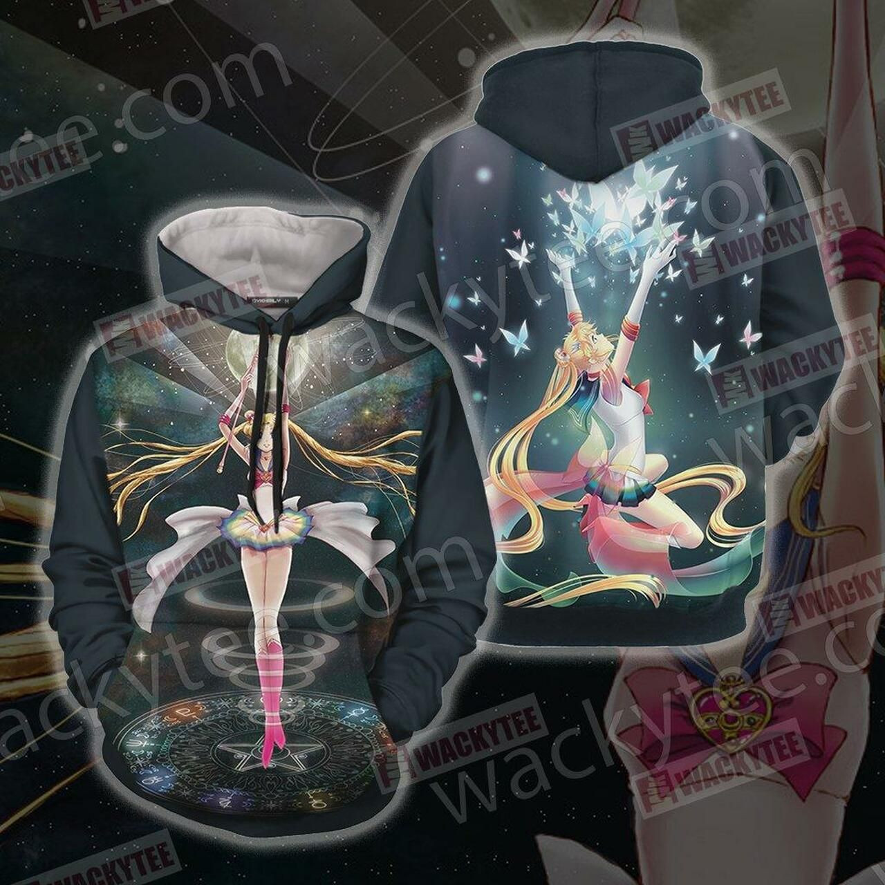 Sailor Moon New 3D All Over Print Hoodie, Zip Hoodie