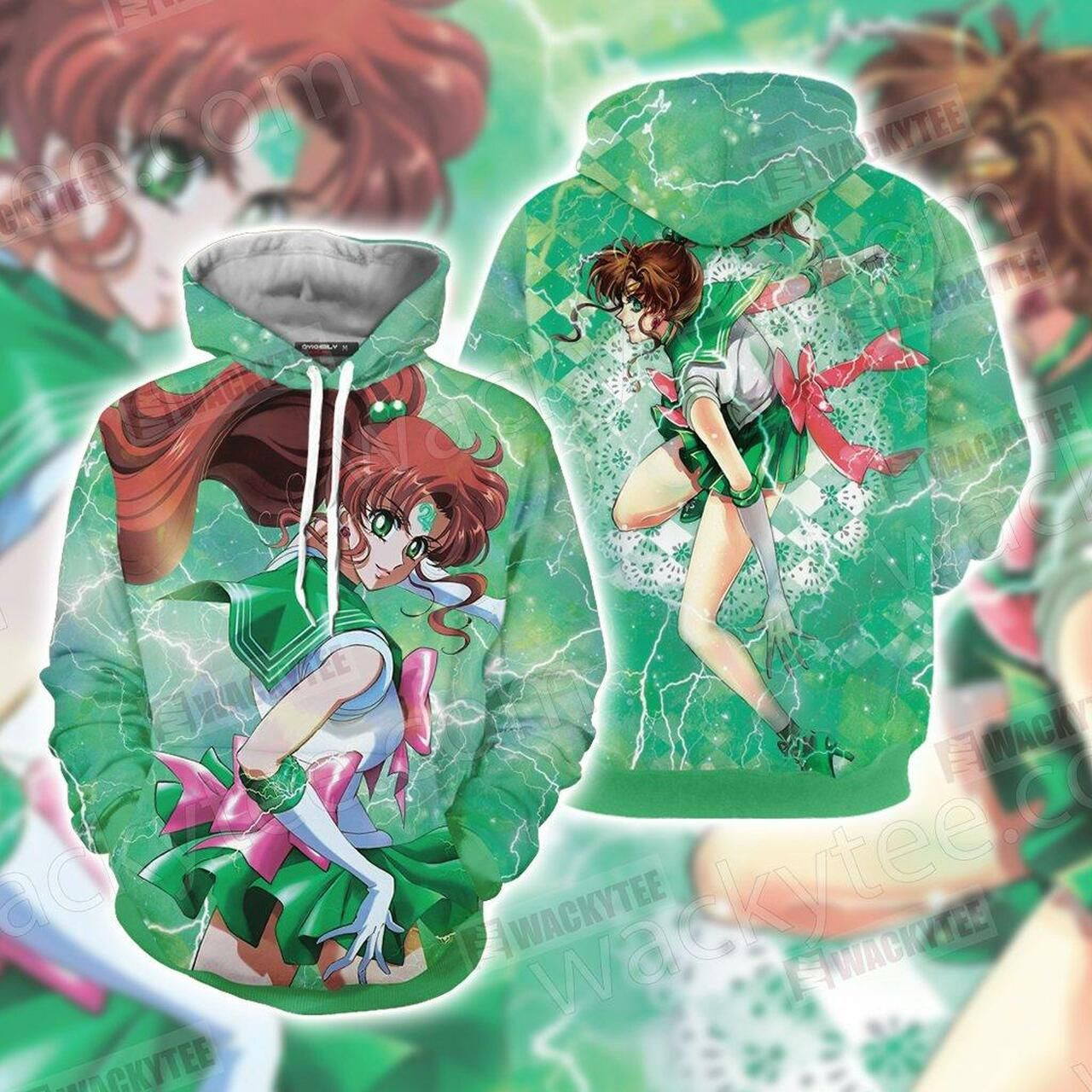 Sailor Moon - Sailor Jupiter 3D All Over Print Hoodie, Zip Hoodie