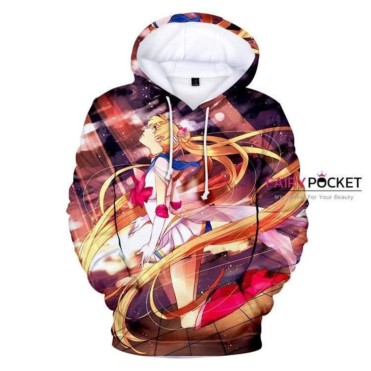 Sailor Moon Tsukino Usagi 3D All Over Print Hoodie, Zip Hoodie