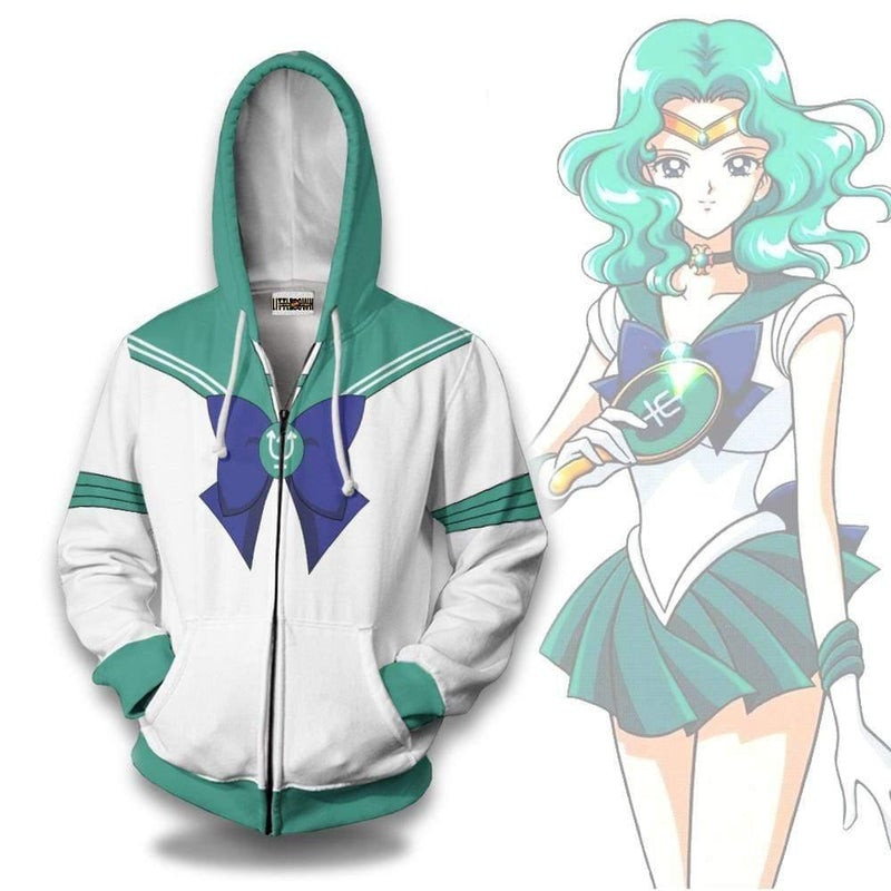 Sailor Neptune 3D All Over Print Hoodie, Zip Hoodie