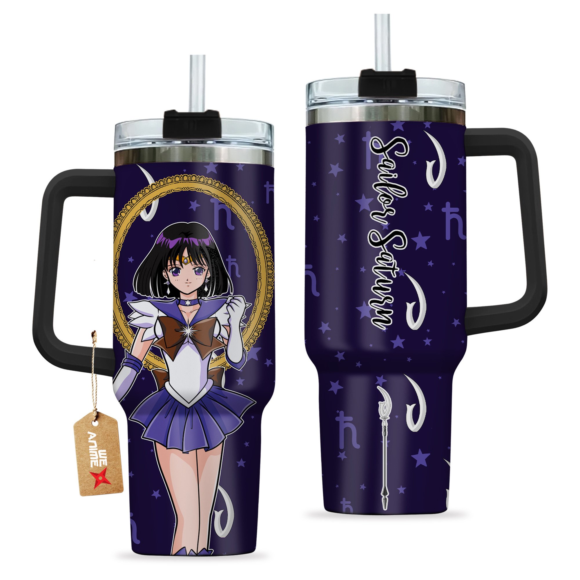 Sailor Saturn Hotaru Tomoe Sailor Moon Anime Custom Stanley Cup 40 oz 30 oz Tumbler With HandleTVC2301205