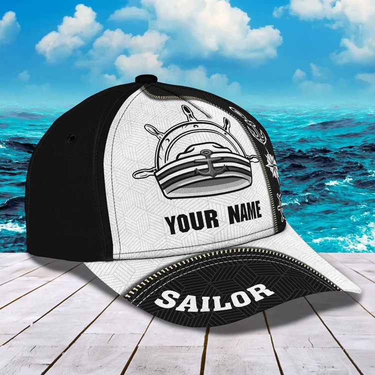 Sailor Trucker Hats Custom Name, Custom Name Cap With Adjustable For Him Trucker Hats Custom Hats Gifts For Men & Women