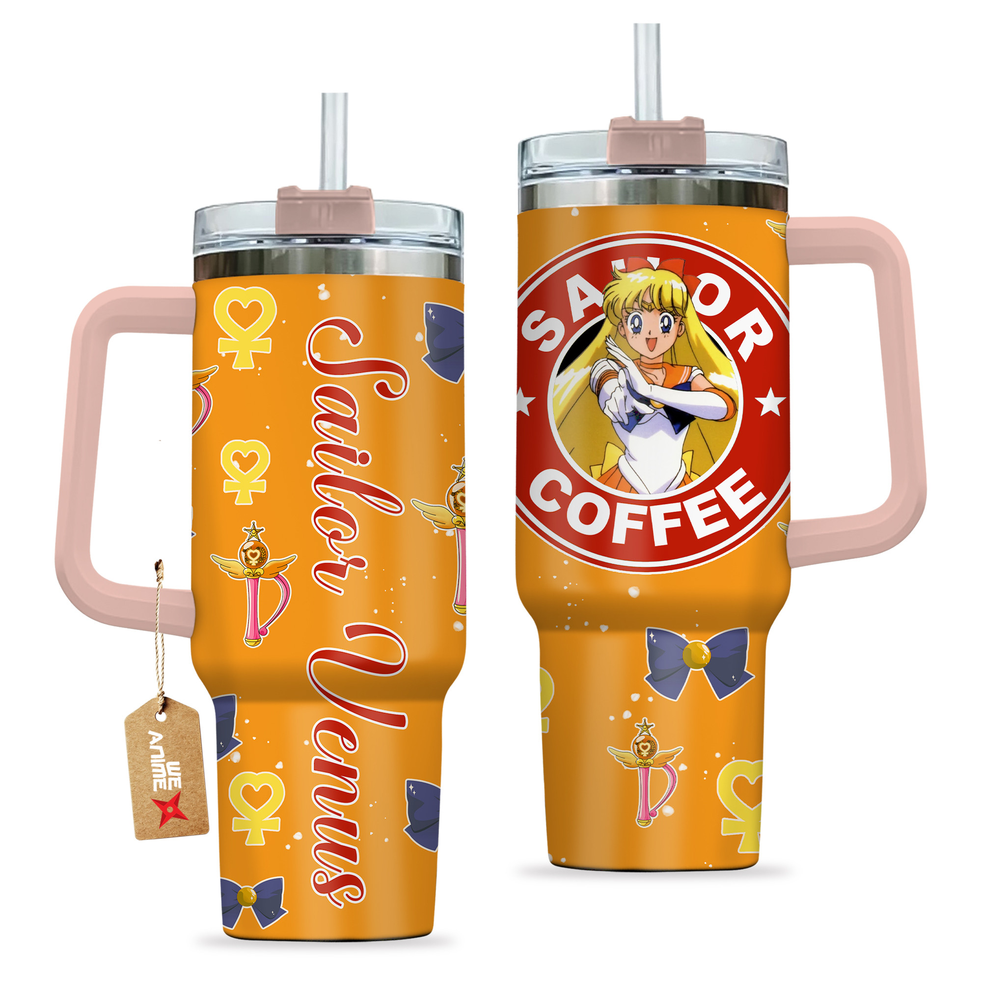 Sailor Venus Sailor Moon Anime Custom Stanley Cup 40 oz 30 oz Tumbler With HandleTVC2301164 - Image 2