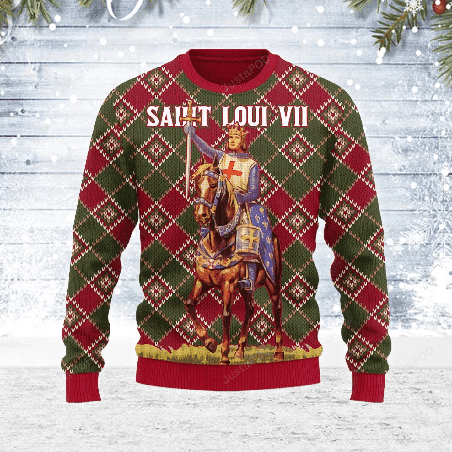 Saint Loui Vii Ugly Christmas Sweater Adult 3D Funny Matching for family