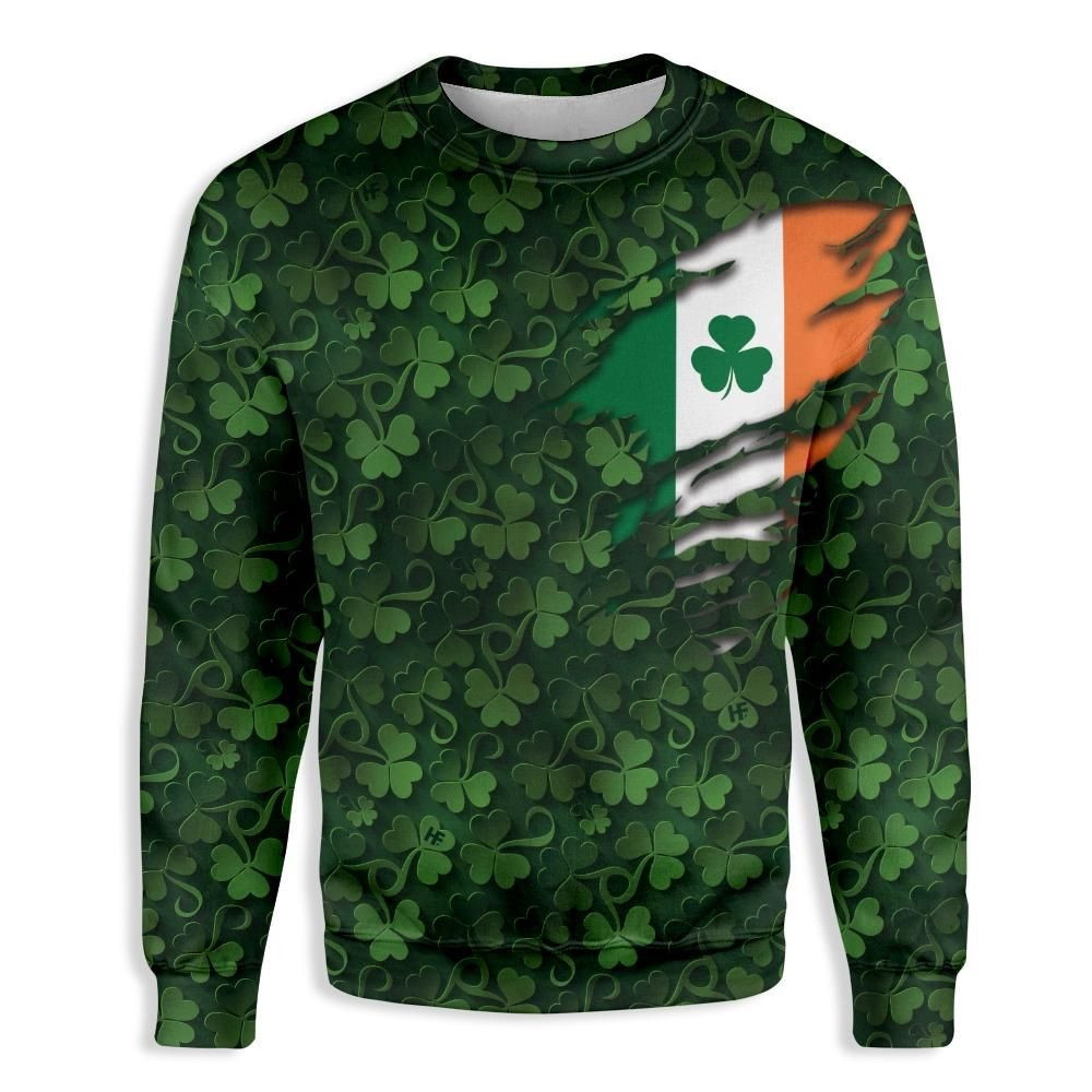 Saint Patrick'S Day Ugly Christmas Sweater Adult 3D Funny Matching for family