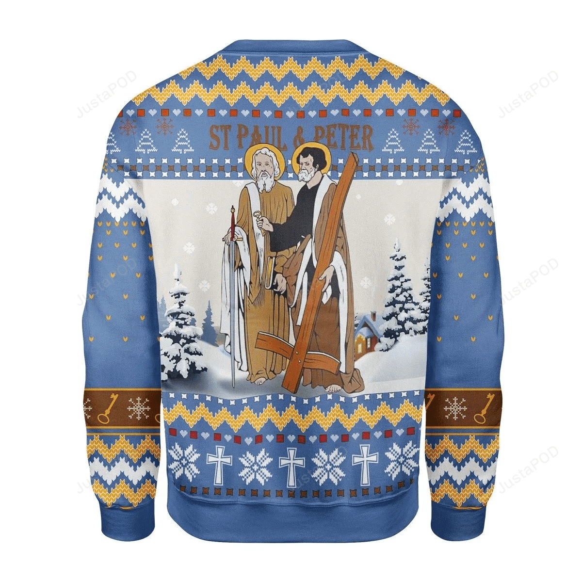 Saints Paul And Peter Ugly Christmas Sweater Adult 3D Funny Matching for family