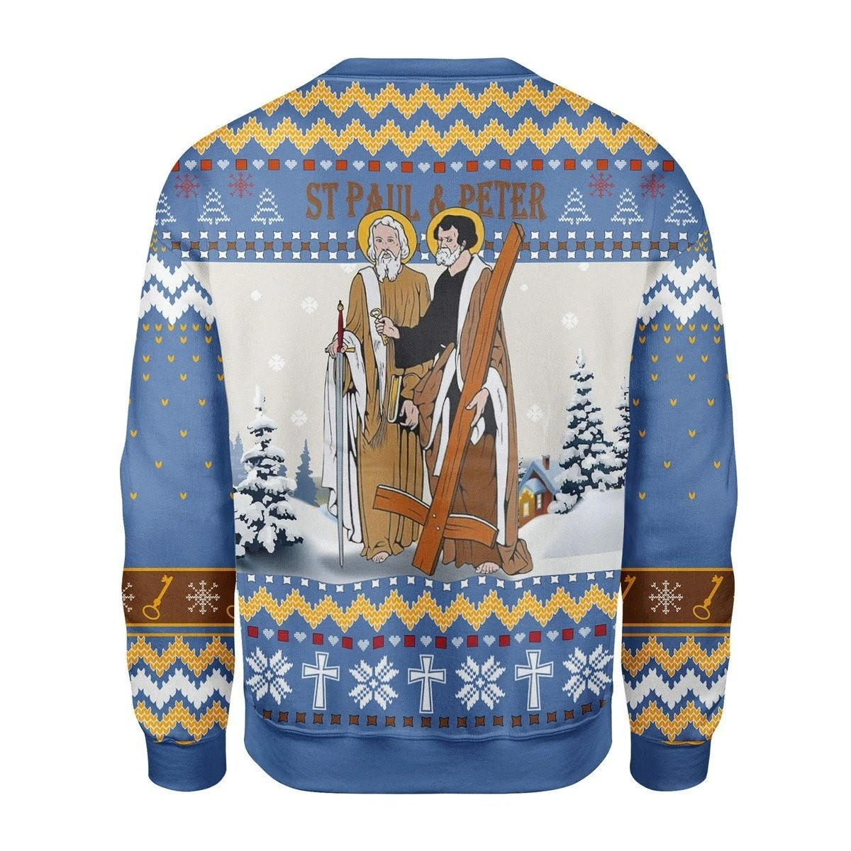 Saints Paul And Peter Ugly Christmas Sweater Adult 3D Funny Matching for family - Image 2