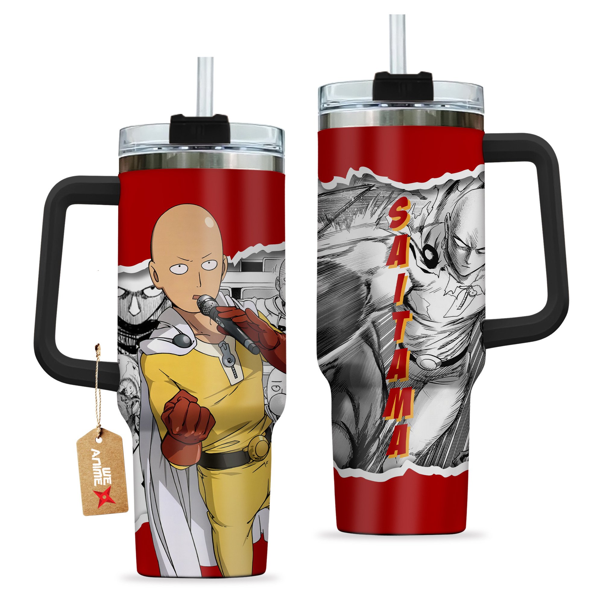 Saitama One-Punch Man AnimeÂ  Custom Stanley Cup 40 oz 30 oz Tumbler With HandleTVC2301206