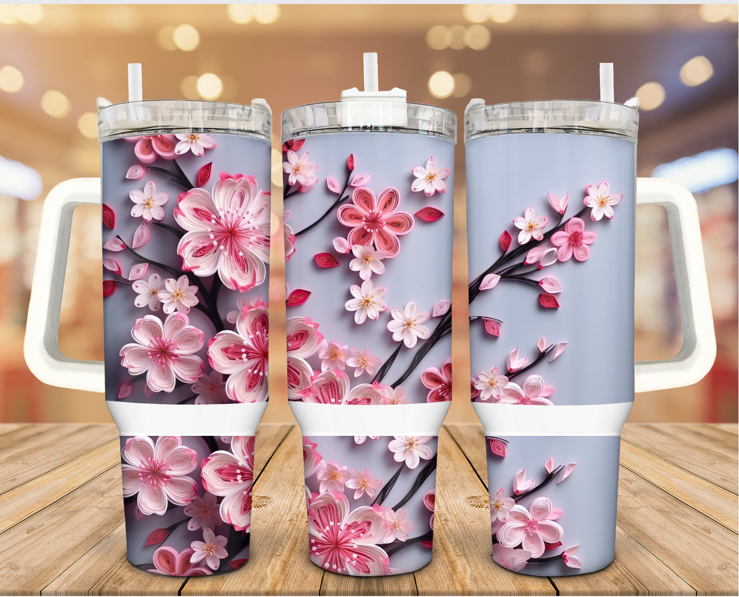 Sakura Floral Custom Stanley Cup 40 oz 30 oz Tumbler With HandleTVC2301938