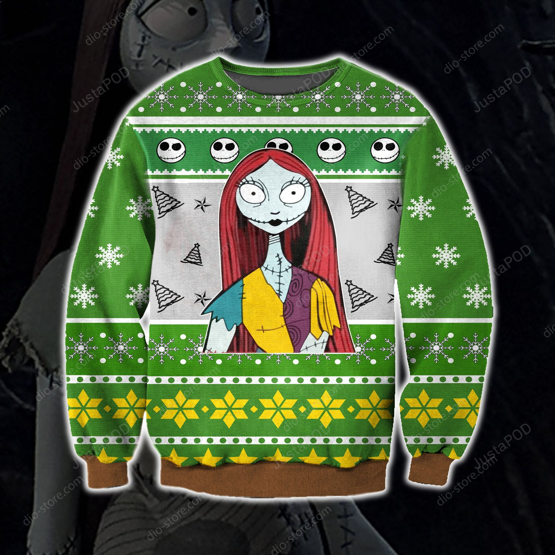 Sally - Jack Skellington Unisex Ugly Christmas Sweater Adult 3D Funny Matching for family