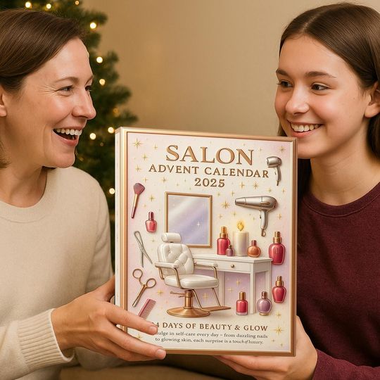 Salon Advent Calendar 2025, 24 Day Salon Figurines: Vintage Christmas Ornament Countdown - Image 14