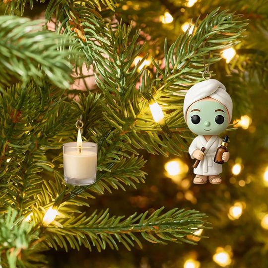 Salon Advent Calendar 2025, 24 Day Salon Figurines: Vintage Christmas Ornament Countdown - Image 16