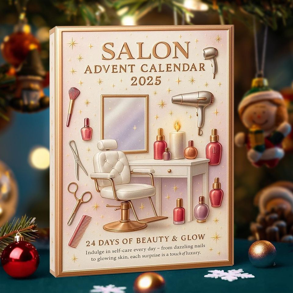 Salon Advent Calendar 2025, 24 Day Salon Figurines: Vintage Christmas Ornament Countdown - Image 8