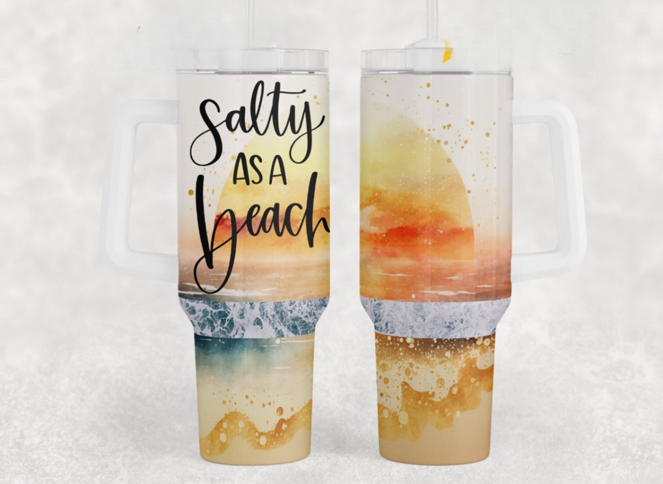 Salty Asa Beach Custom Stanley Cup 40 oz 30 oz Tumbler With HandleTVC2301743
