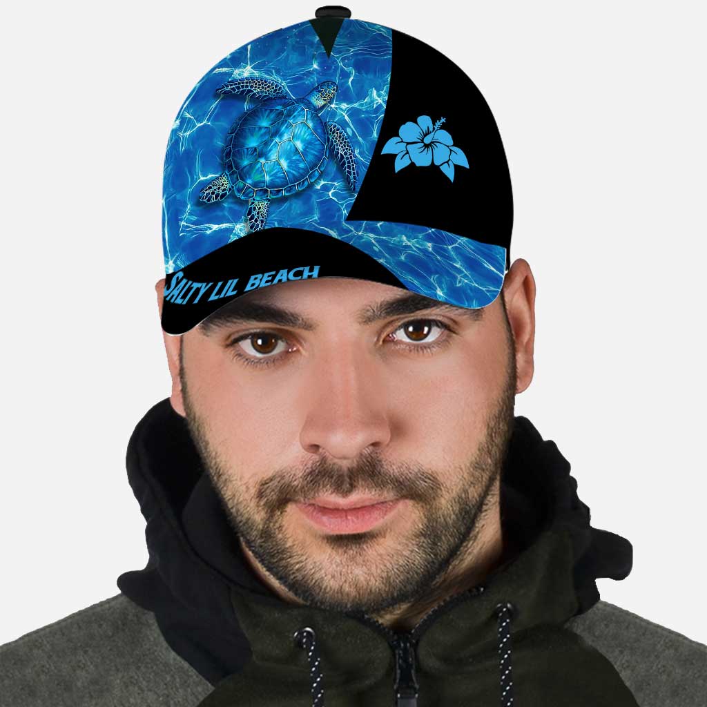 Salty Lil Beach Classic Cap Hat Turtle 3D Full Print Cap Hat Trucker Hats Custom Hats Gifts For Men & Women