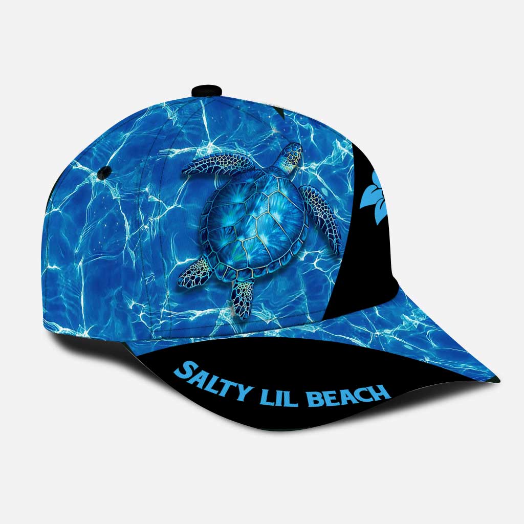 Salty Lil Beach Classic Cap Hat Turtle 3D Full Print Cap Hat Trucker Hats Custom Hats Gifts For Men & Women