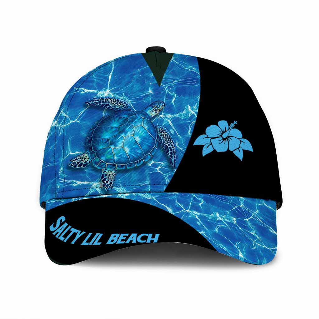 Salty Lil Beach Classic Cap Hat Turtle 3D Full Print Cap Hat Trucker Hats Custom Hats Gifts For Men & Women