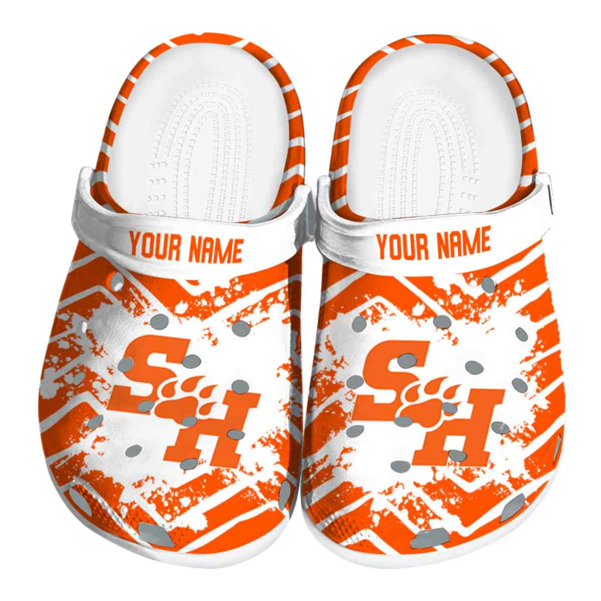 Sam Houston Bearkats NCAA Sport Crocs Crocband Clogs Shoes Comfortable For Men Women and Kids