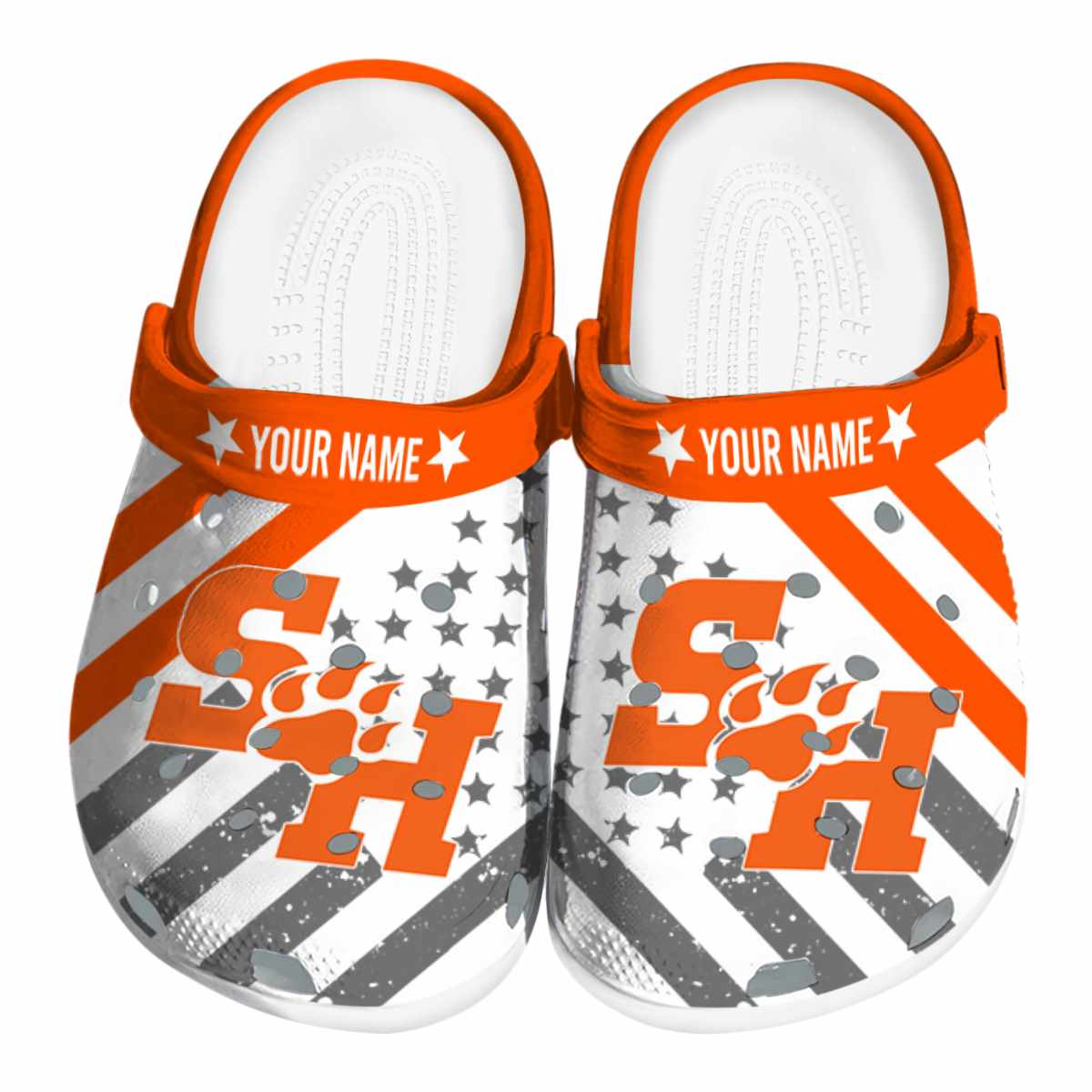 Sam Houston Bearkats NCAA Sport Crocs Crocband Clogs Shoes Comfortable For Men Women and Kids