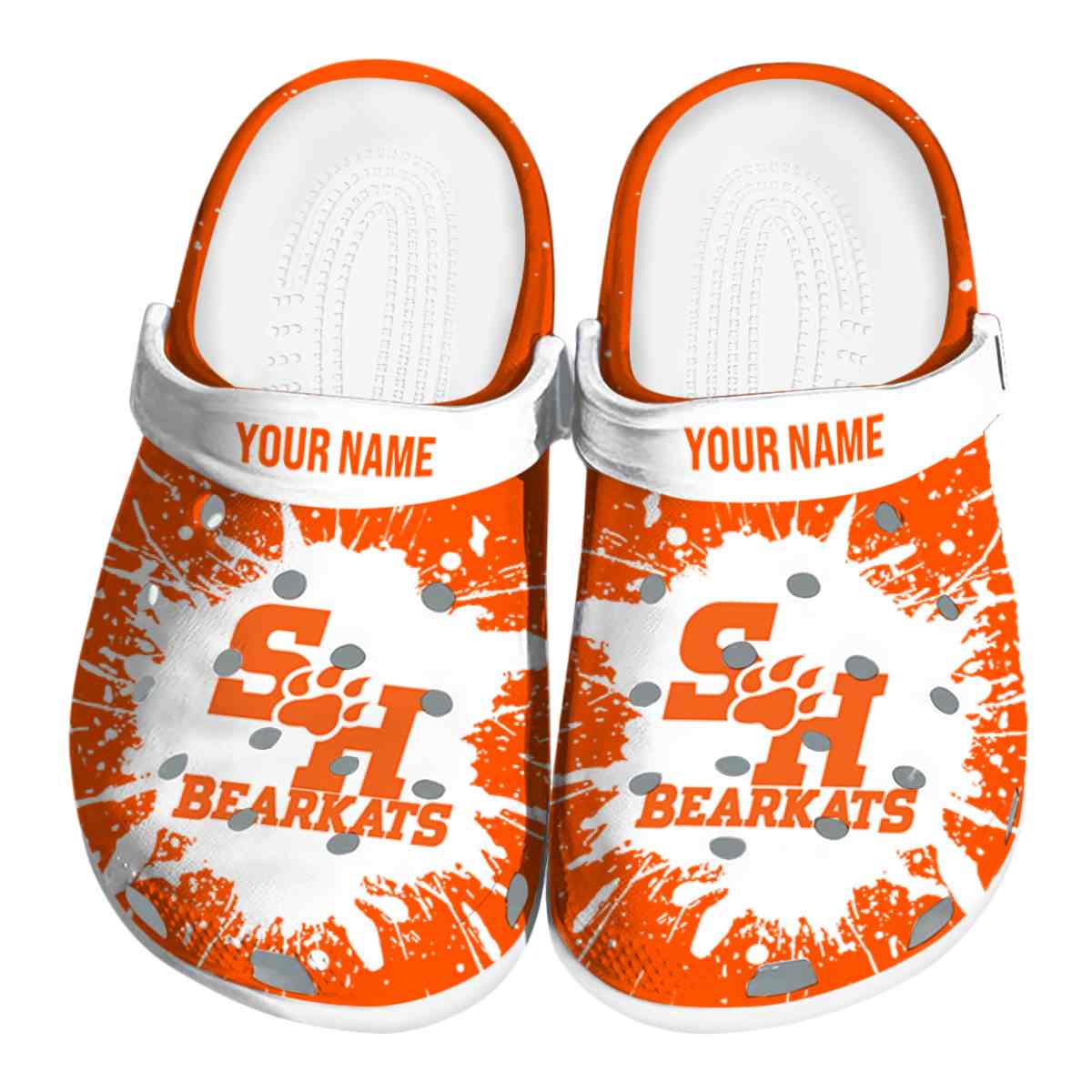 Sam Houston Bearkats NCAA Sport Crocs Crocband Clogs Shoes Comfortable For Men Women and Kids
