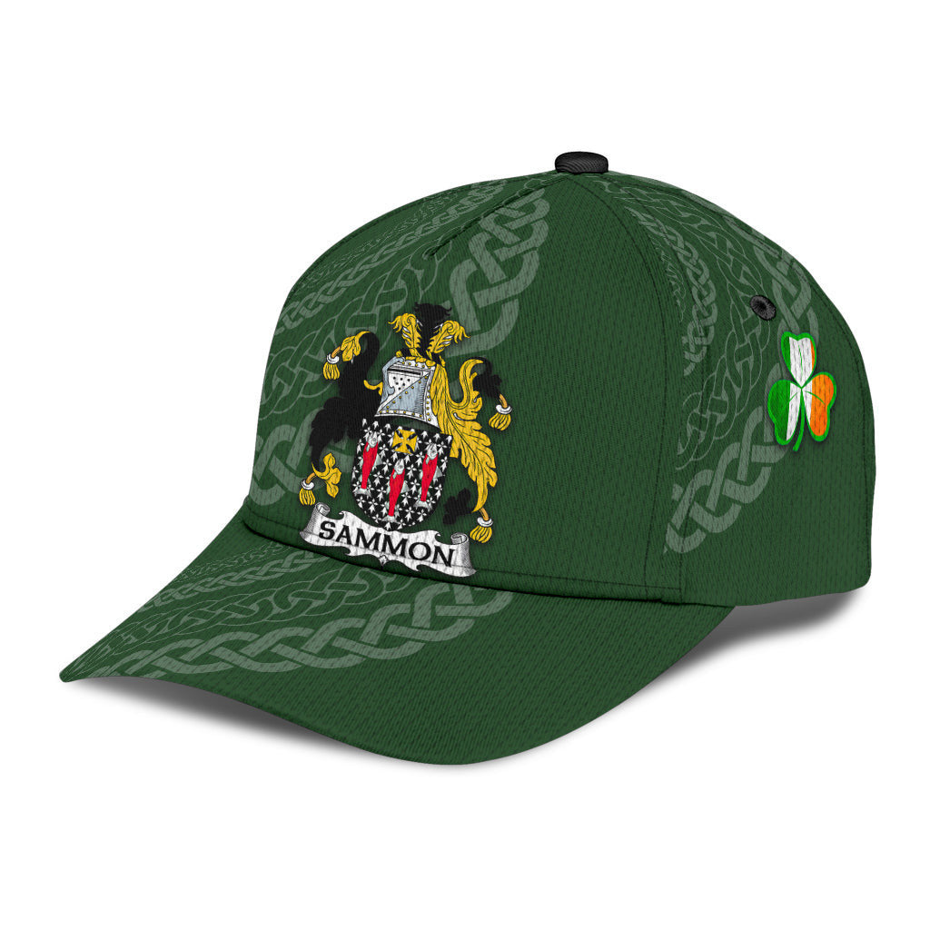 Sammon Coat Of Arms - Irish Family Crest St Patrick's Day Hat Classic Cap Trucker Hats Custom Hats Gifts For Men & Women