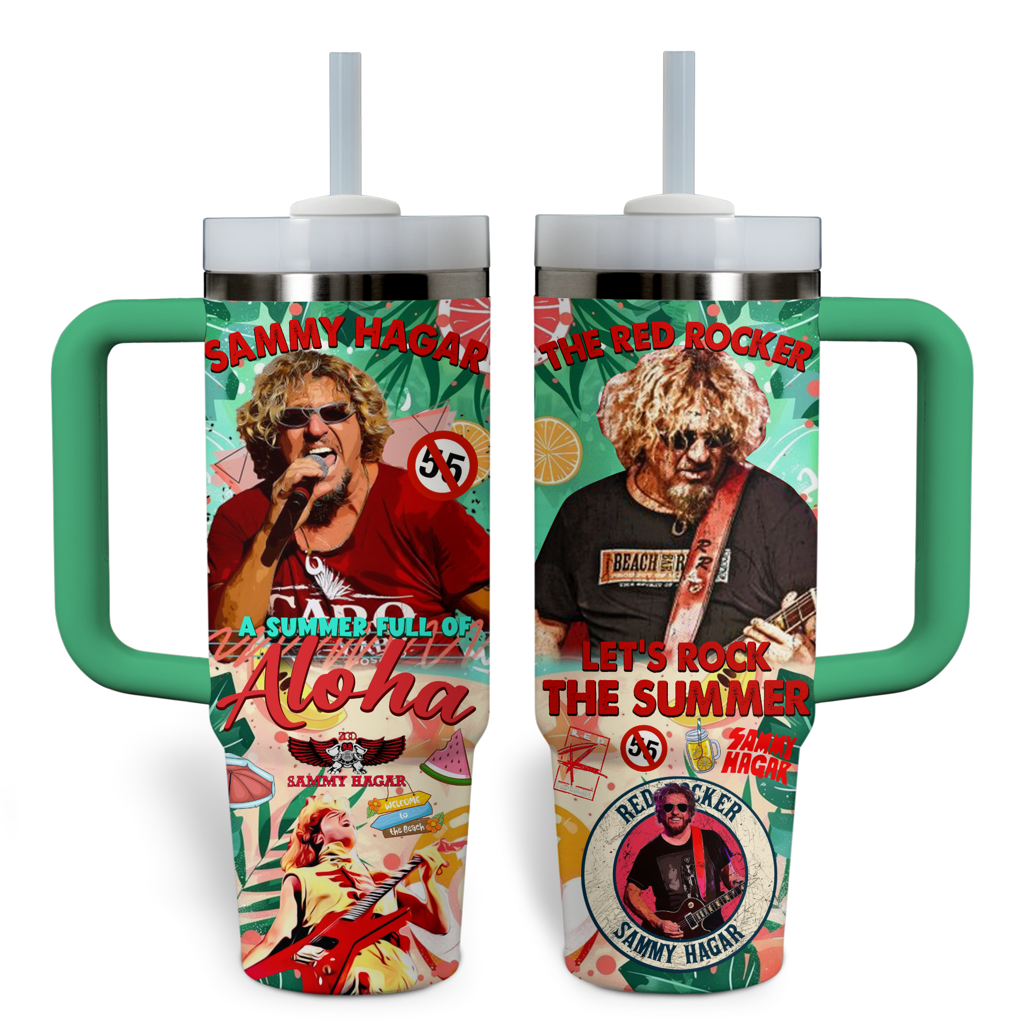 Sammy Hagar Music Custom Stanley Cup 40 oz 30 oz Tumbler With HandleTVC2301796
