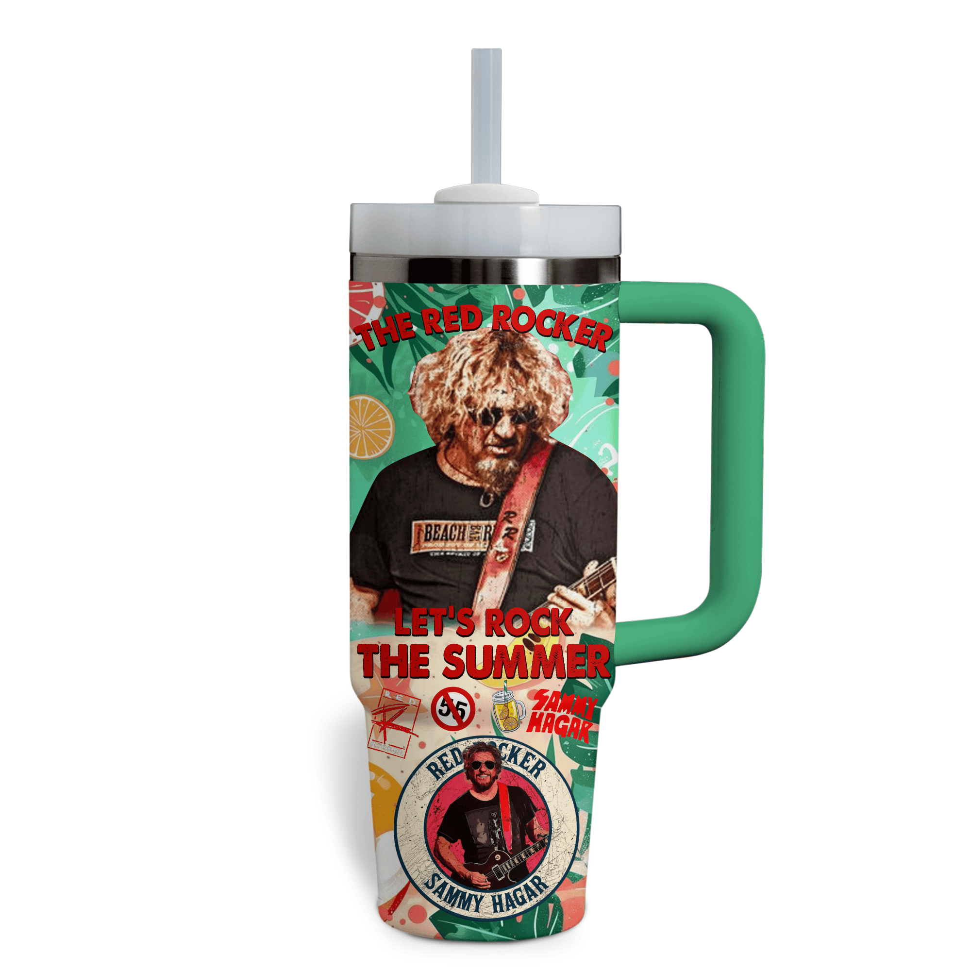 Sammy Hagar Music Custom Stanley Cup 40 oz 30 oz Tumbler With HandleTVC2301796 - Image 3