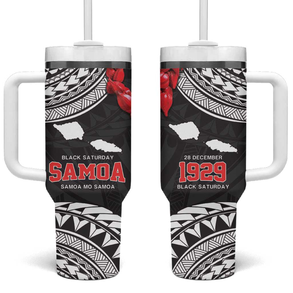 Samoa Black Saturday Samoa mo Samoa with Black Ula Fala Custom Stanley Cup 40 oz 30 oz Tumbler With HandleTVC2301347