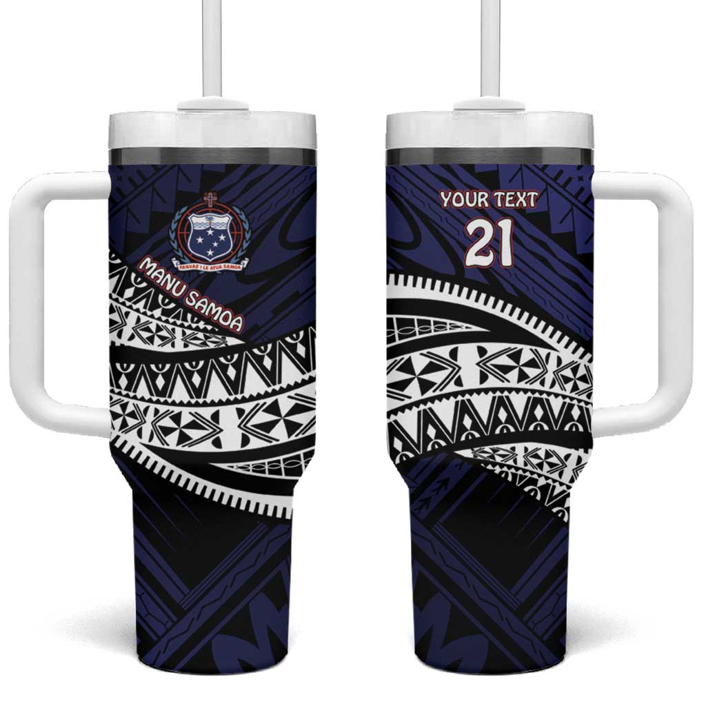 Samoa Rugby Pacific Samoan Warrior Tribal Custom Stanley Cup 40 oz 30 oz Tumbler With HandleTVC2301348