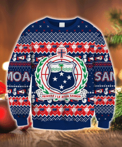 Samoa Ugly Christmas Sweater Adult 3D Funny Matching for family