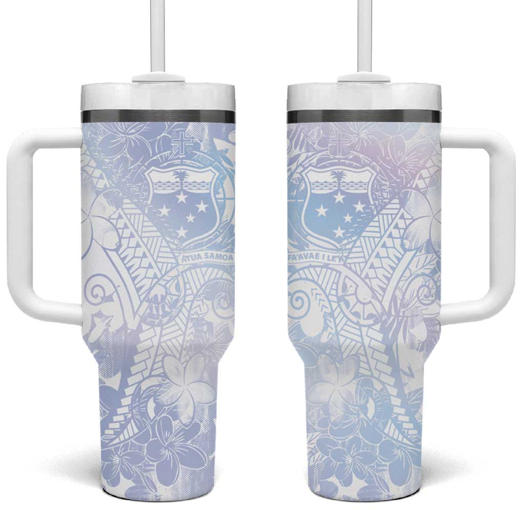 Samoa White Sunday Sweet Pastel Plumeria Floral Custom Stanley Cup 40 oz 30 oz Tumbler With HandleTVC2301363