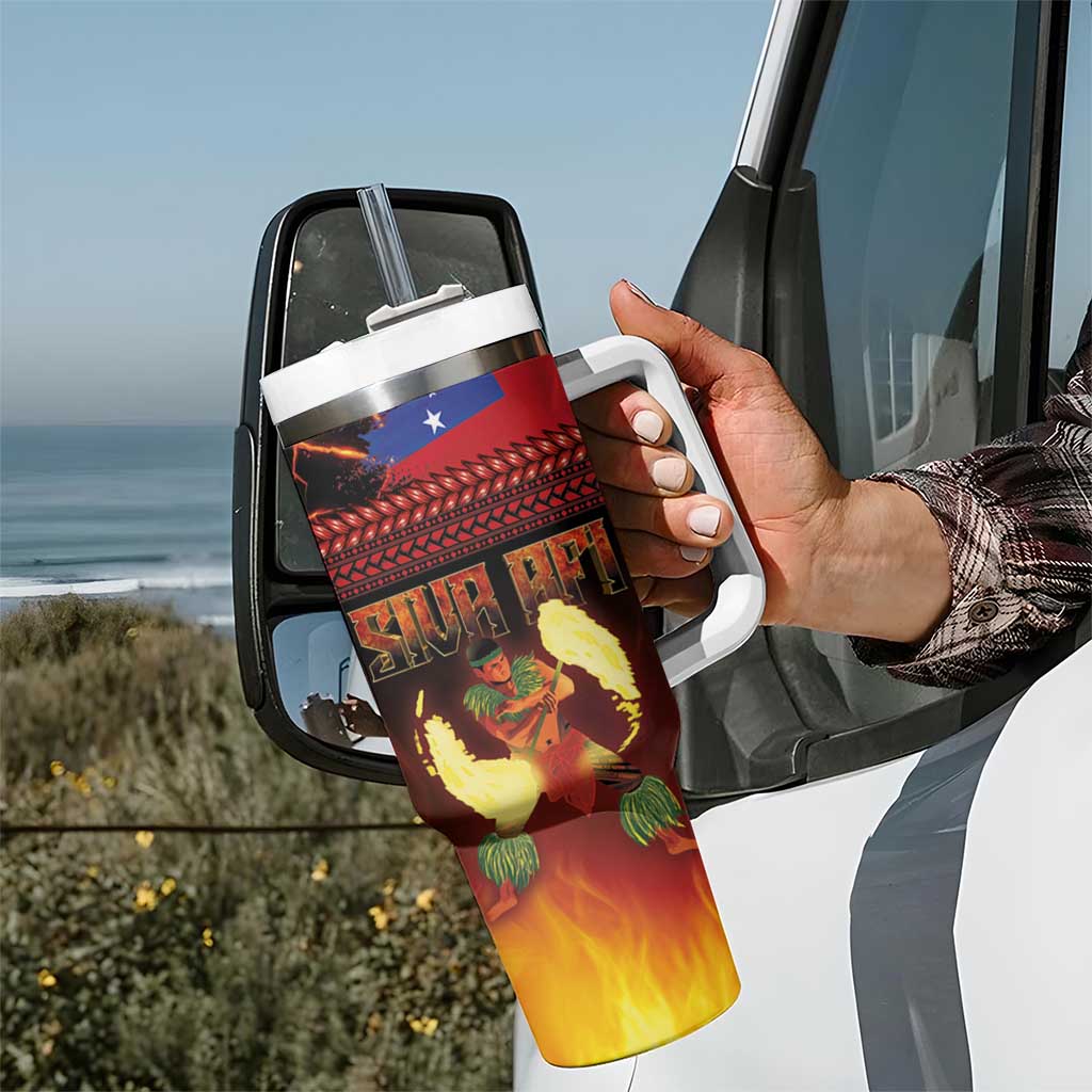 Samoan Siva Afi Tribal Performers of Samoan Fire Knife Dancing Custom Stanley Cup 40 oz 30 oz Tumbler With HandleTVC2301347 - Image 7