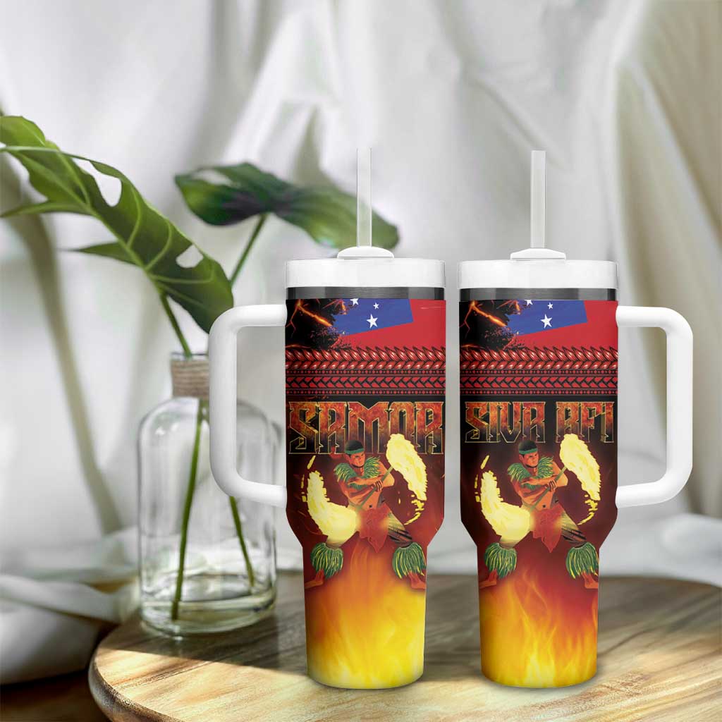 Samoan Siva Afi Tribal Performers of Samoan Fire Knife Dancing Custom Stanley Cup 40 oz 30 oz Tumbler With HandleTVC2301347 - Image 9