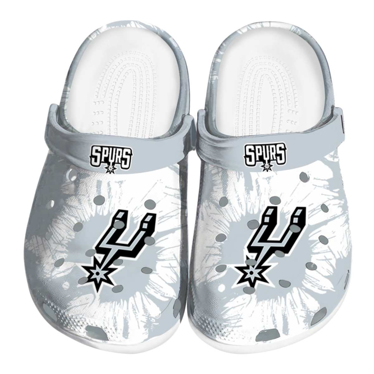 San Antonio Spurs NBA Sport Crocs Crocband Clogs Shoes Comfortable For Men Women and Kids