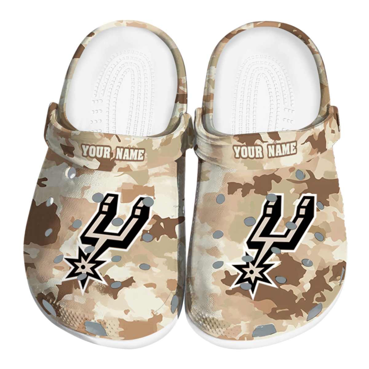 San Antonio Spurs NBA Sport Crocs Crocband Clogs Shoes Comfortable For Men Women and Kids