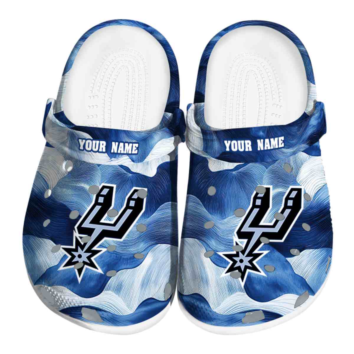 San Antonio Spurs NBA Sport Crocs Crocband Clogs Shoes Comfortable For Men Women and Kids
