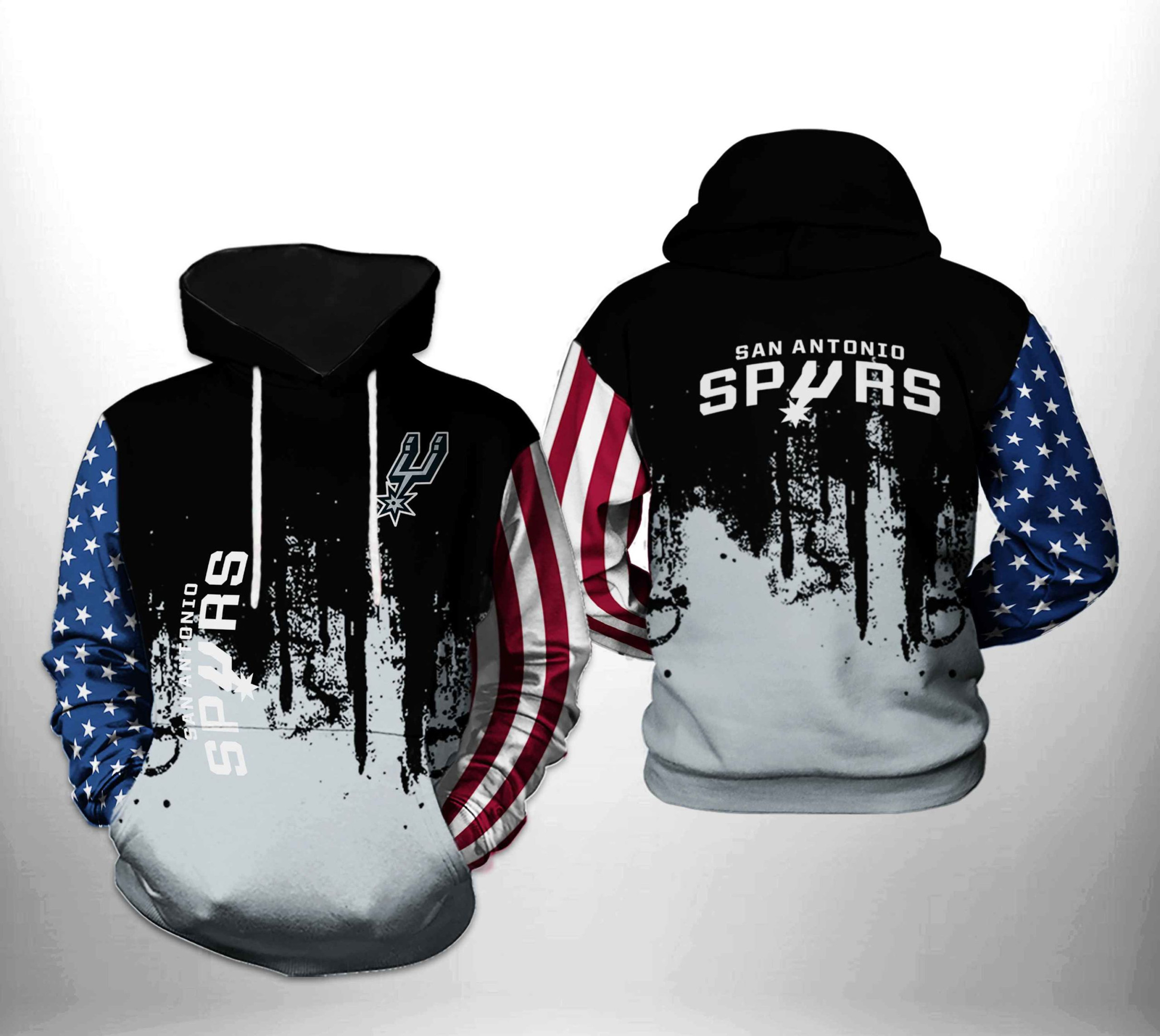 San Antonio Spurs NBA Team US 3D All Over Print Hoodie, Zip Hoodie