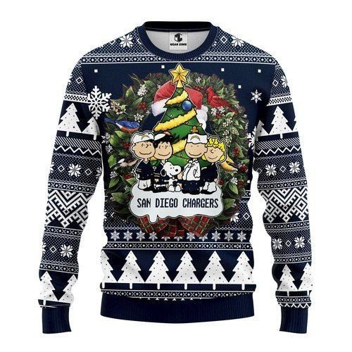San Diego Chargers For Unisex Ugly Christmas Sweater Adult 3D Funny Matching for family