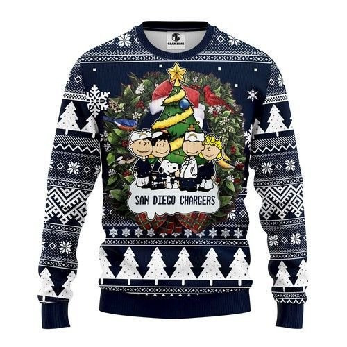 San Diego Chargers Ugly Christmas Sweater Adult 3D Funny Matching for family