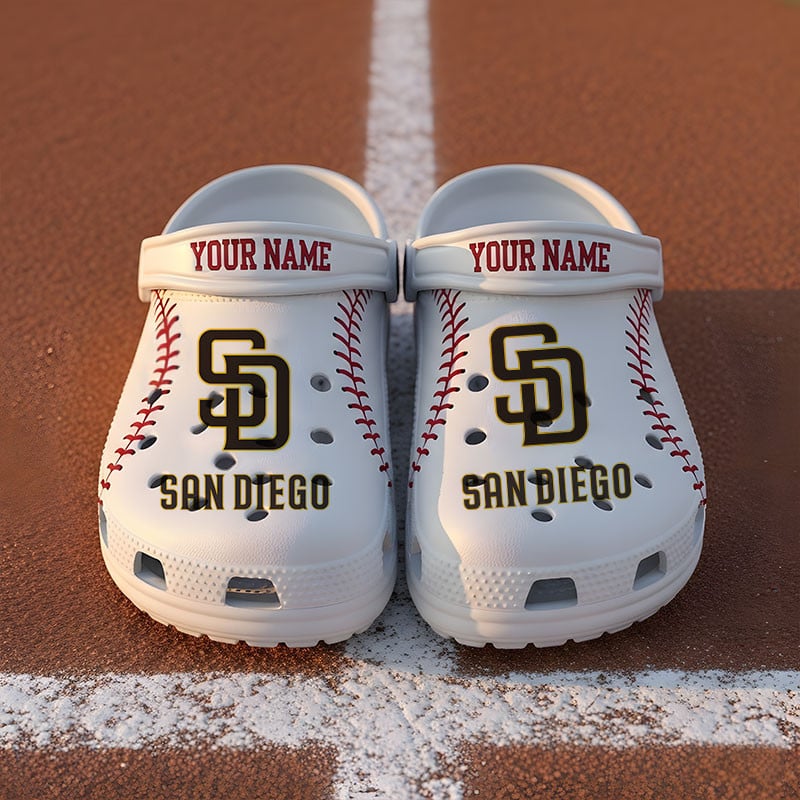 San Diego Padres MLB Crocs Crocband Clogs Shoes Comfortable For Men Women and Kids