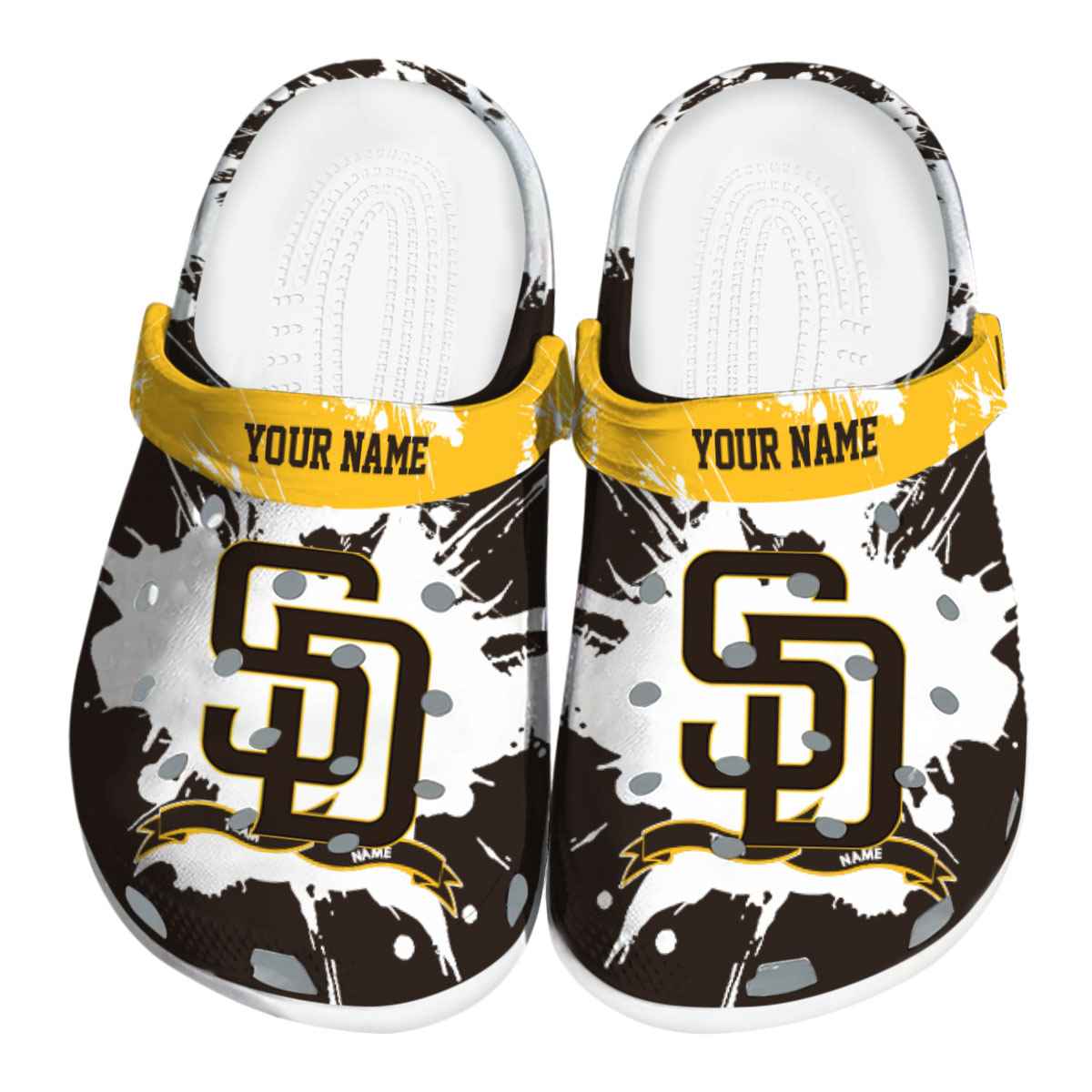 San Diego Padres MLB Sport Crocs Crocband Clogs Shoes Comfortable For Men Women and Kids
