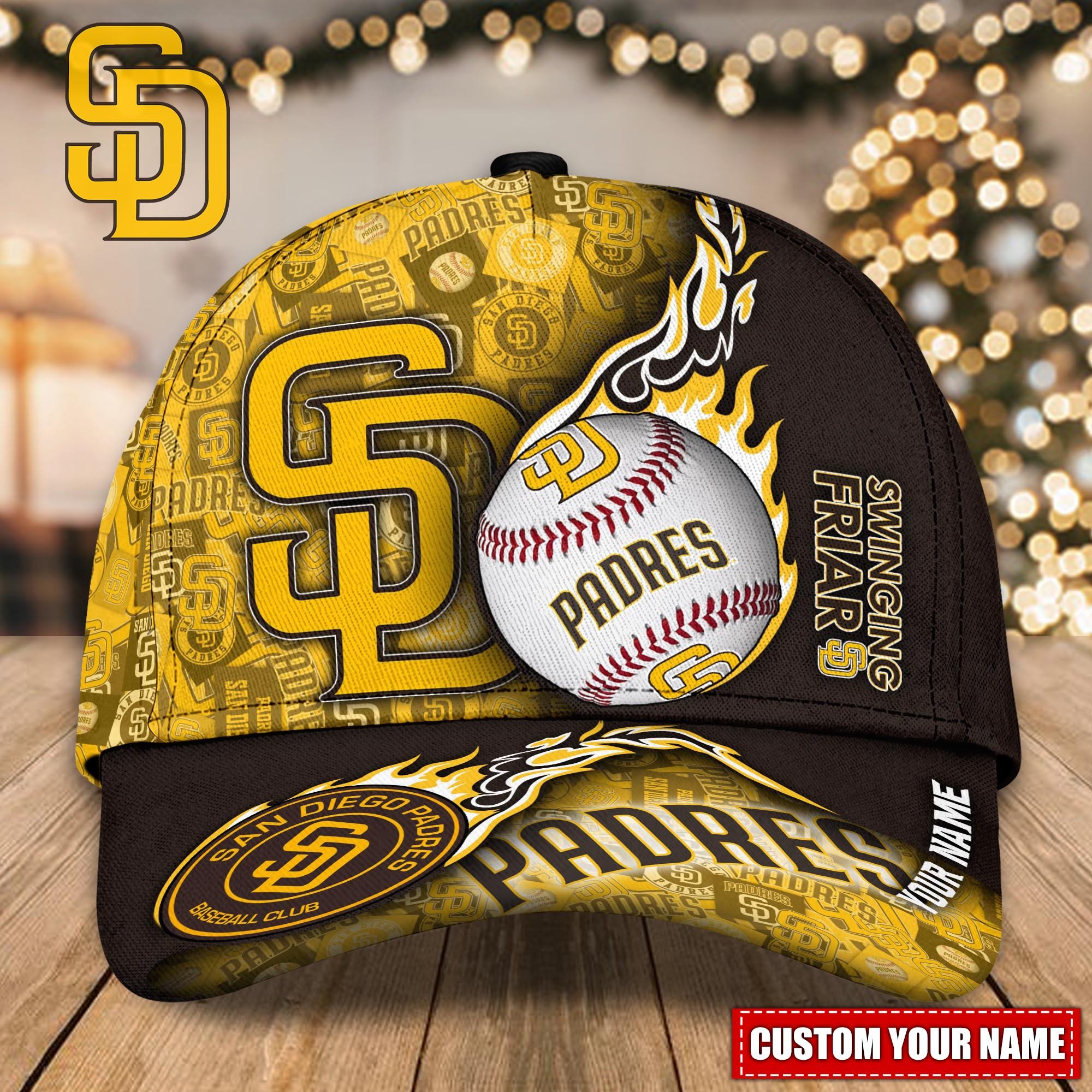 San Diego Padres Personalized Classic Caps, Baseball Caps Trucker Hats Custom Hats Gifts For Men & Women