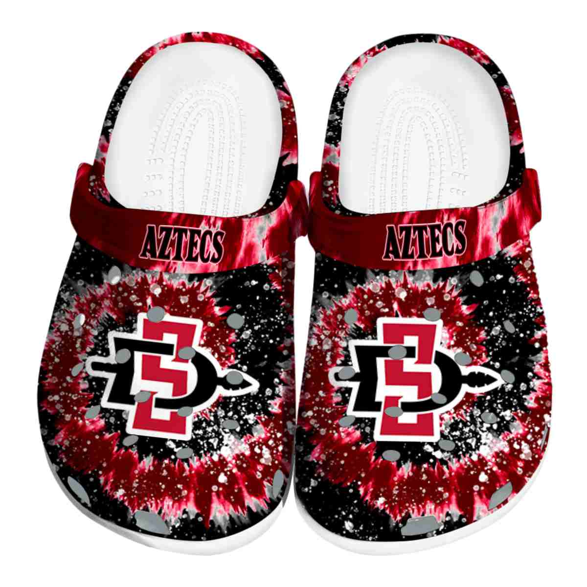San Diego State Aztecs NCAA Sport Crocs Crocband Clogs Shoes Comfortable For Men Women and Kids