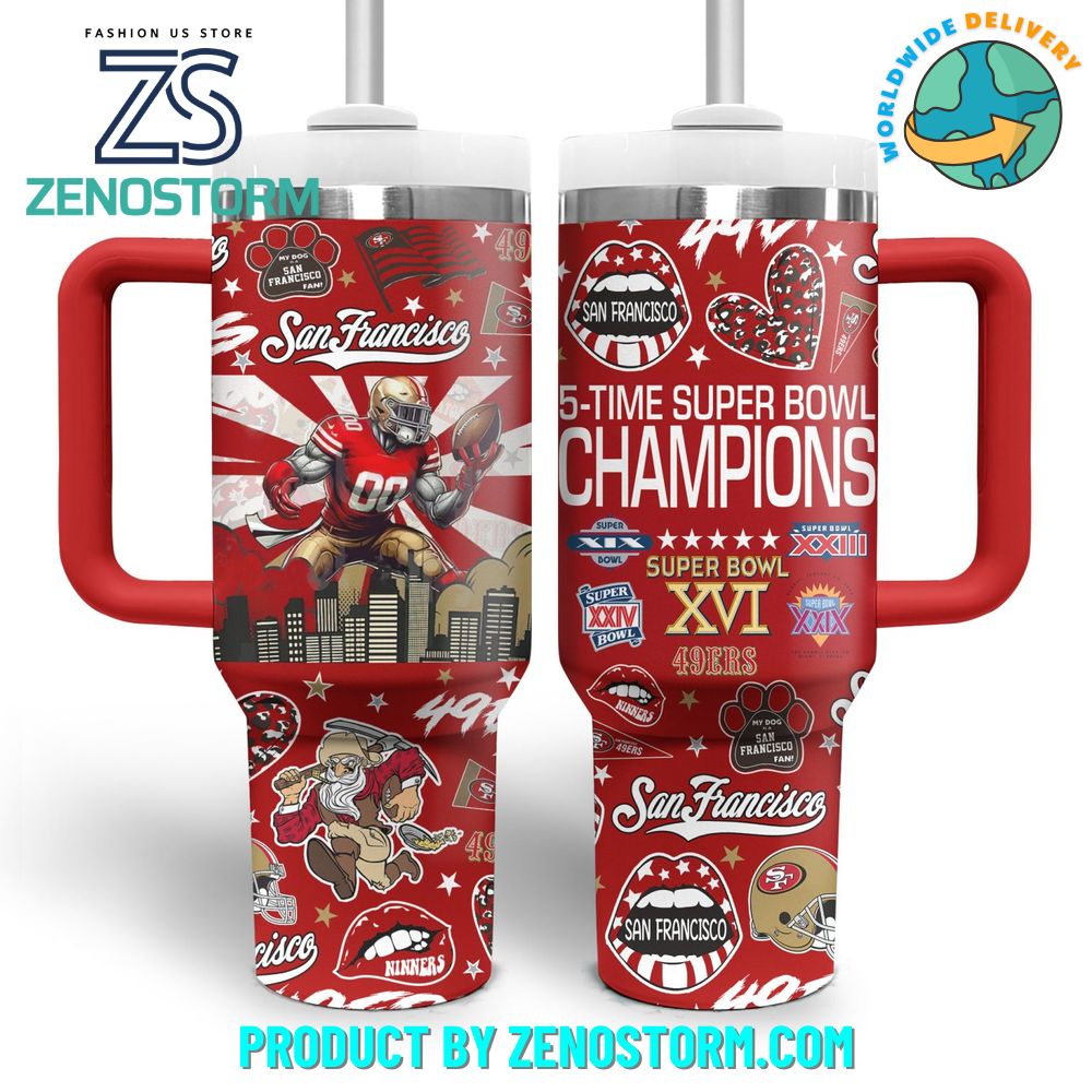 San Francisco 49er NFL Custom Stanley Cup 40 oz 30 oz Tumbler With HandleTVC2301416 - Image 2