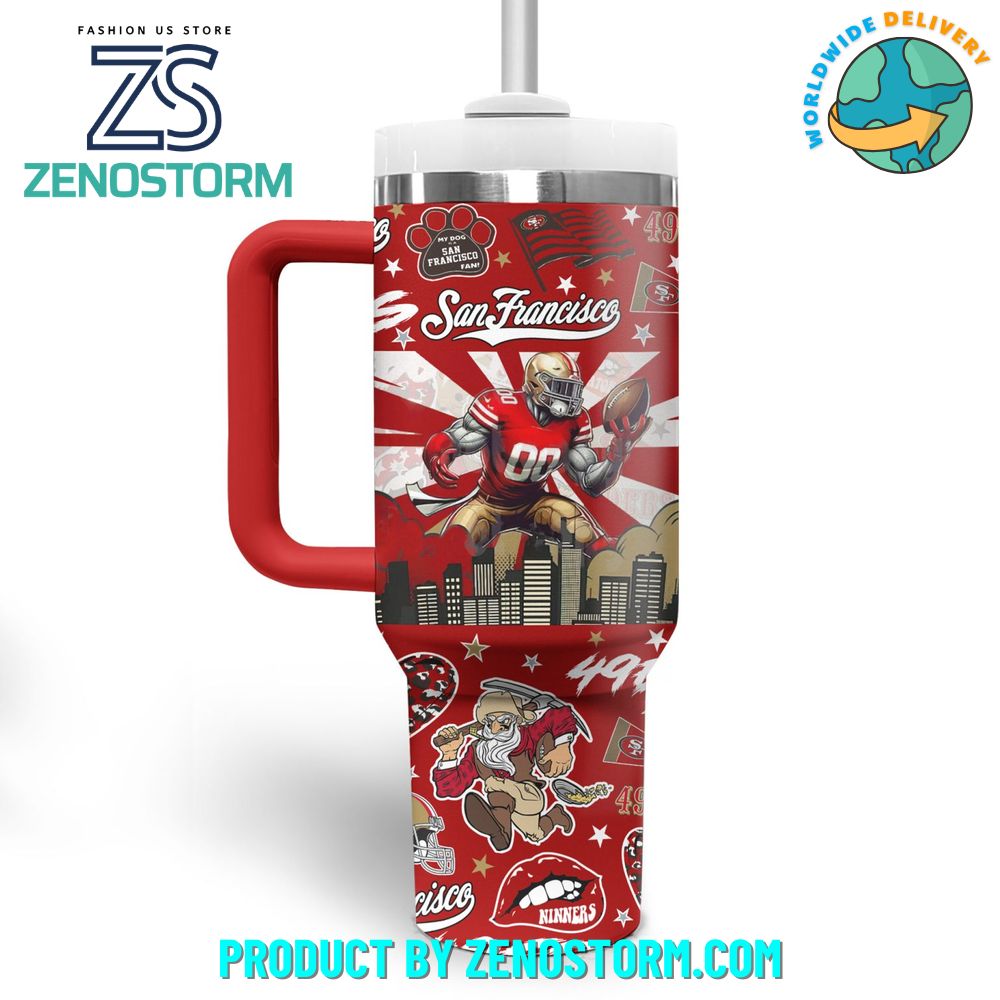 San Francisco 49er NFL Custom Stanley Cup 40 oz 30 oz Tumbler With HandleTVC2301416 - Image 3